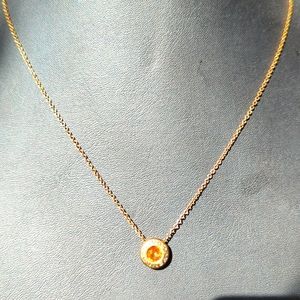 Coach Rose Gold Open Circles Pendant